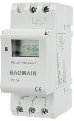 THC15A Digital LCD Potencia Temporizador Programable semanal Interruptor AC 220V