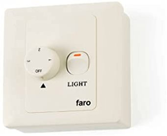 Faro Barcelona 33928 - Regulador de pared blanco con tres velocidades
