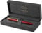 Parker Sonnet Füller , Rote Lackierung mit Goldzierteilen , Füllfederhalter mit feiner Feder , Geschenkbox