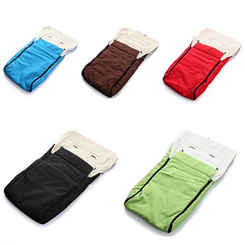 Fußsack Kinder Winterfußsack Kinderfußsack 90cm für Kinderwagen Autositz Buggy Schlitten (Dunkelgrün) von rg-vertrieb