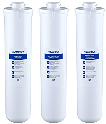 Aquaphor 208334 Crystal Ersatzkartuschen-Set K3-K2-K7, Weiß