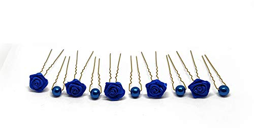 10tlg. Braut - Haarschmuck Set - Brauthaarschmuck | Set-2-G - Blau