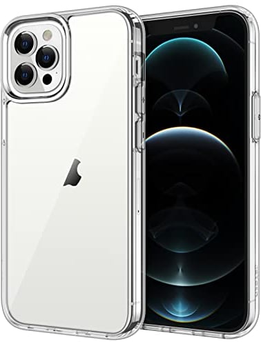 JETech Case for iPhone 12 Pro Max 6.7-Inch, Non-Yellowing Shockproof Phone Bumper Cover, Anti-Scratch Clear Back (Clear)