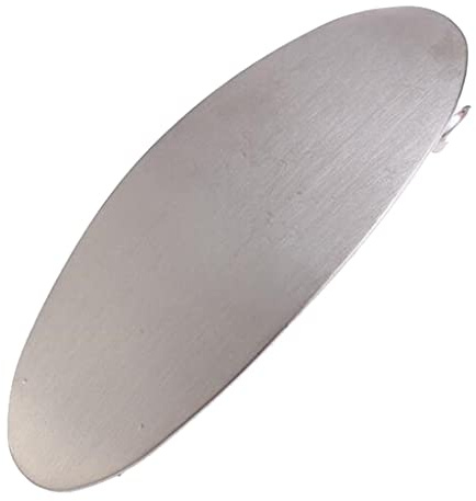 P Prettyia Damen Ovale Haarspange Clip automatische Französisch Clips Haarspangen Vintage Damen-Haar-Schmuck - Silber