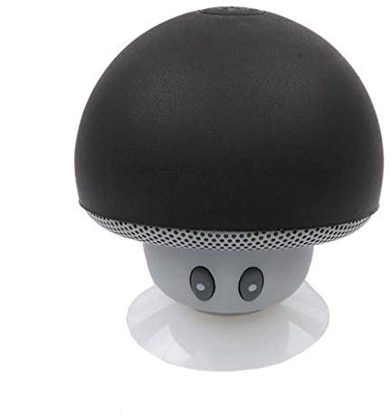 Enceinte Champignon Bluetooth pour XIAOMI Redmi 9C Smartphone Ventouse Haut-Parleur Micro Mini (Noir)