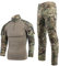 Softair Tarnanzug Herren Paintball Combat Shirt Taktische Hose Langärmlige mit 1/4 Reißverschluss Militär Anzug Outdoor Camouflage Jagdbekleidung BDU Uniform