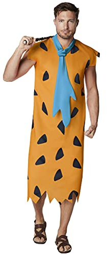 Spirit Halloween The Flintstones Erwachsenenkostüm Fred Feuerstein, offizielles Lizenzprodukt, Gruppenkostüm, einfaches Kostüm, Mehrfarbig, S-M