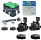 Suinga Kit irrigazione automatica 2 zone di irrigazione per irrigazione elettrica. Set Programmatore + elettrovalvole + accessori di installazione