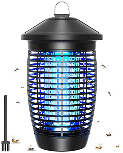 TMACTIME Lámpara UV Antimosquitos Eléctrica 4500V 20W, Exterminador de Mosquitos, Polillas, Moscas, Insectos de Uso Interior y Exterior