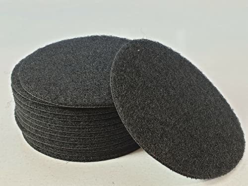 Flauschband rund 8cm, Klettverschluss Hakenband und Flauschband (schwarz)