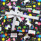 Geburtstags Geschenkpapier für Kinder, Mädchen, Jungen, Einhorn Design, Geschenkpapier für Geburtstag, Babyparty, mit 2 m Schleife, 4 Blatt flach gefaltet, 50 x 70 cm pro Blatt