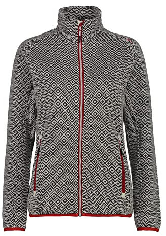 CMP - Pile in Knit-Tech da donna, Bone-Nero, 42