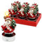 6er Set Teelicht Elch mit Tannenbaum, Maße je Teelicht L/B/H: 4 x 4 x 7 cm.
