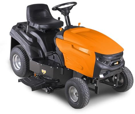 Feider Tracteur Tondeuse Autoportée 352 cm³, Largeur de Coupe 84 cm, 5 Hauteurs Réglables, Système d'Éjection Latérale, Démarrage Électrique, Phare LED, Jusqu'à 4000 m² – FRT90EL