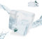 Relaxdays Pack 3 Bidones Plegables, 20 L, Garrafas Agua, Grifo, Depósitos Líquidos Camping, sin BPA, Transparente/Verde