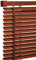 Made to Measure PVC Venetian wooden blinds for window 25mm thin slats easy fit window Treatment Walnut blinds 150x213cm Child Safe Home Office