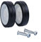 Emiif 2Pcs Caster Wheels Air Compressor Accessories 5-6In Shock Absorption Non-Slip Silent For Air Compressor