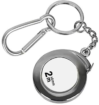 NAIXUE Mini mètre ruban avec porte-clés 2 m rétractable - Portable - Pour adultes et enfants - Durable