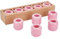 AHANDMAKER 10 Stück Keramik-Kerzenhalter, Rosa Mini-Keramik-Glockenspiel, Ritual-Zauber-Kerzenhalter Für Kerzenhalter, Rituale, Zaubersprüche, Wicca-Zubehör Und Mehr, 0.7,(5) cm Im Durchmesser