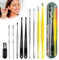 Ohrenreiniger Edelstahl Set, 10 Stück Ohrenschmalz Entferner, Ear Cleaning Ohr Schmalz Reiniger Werkzeug, Sichere Spirale Ear Cleaner Ohren Reinigung Werkzeug für Kinder Erwachsene (10PCS)