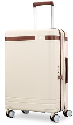 Samsonite Virtuosa Hardside Erweiterbares Handgepäck mit Spinnrollen, Cremeweiß, Carry-On 21-Inch, Virtuosa Collection