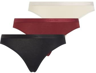 Calvin Klein Damen 3er Pack Slips Bikini Form Unterwäsche