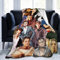 Suehome Leonardo Dicaprio Decke aus weichem und bequemem Wollfleece, Überwurfdecken für Sofa, Büro, Auto, Camping, Yoga, Reisen, Heimdekoration, gemütlich, Plüsch, Stranddecke, Geschenk