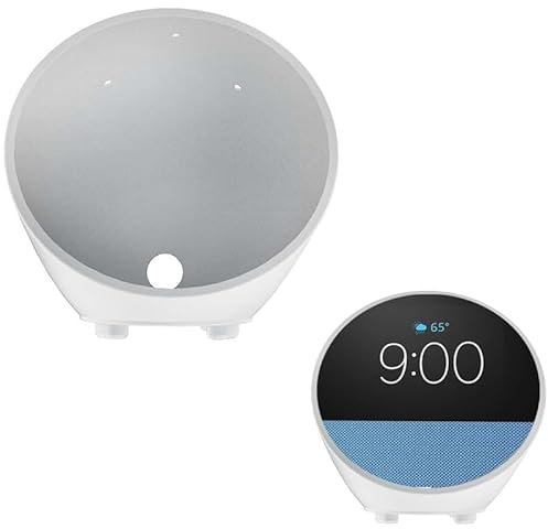 Speaker Case Cover Protective Protection Silicone for Echo Spot 2024 smart speaker (Gray)