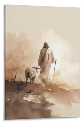 KKPLO Wandposter mit Bibelvers für Wohnzimmer, Heimdekoration, christlicher Druck, Poster, dekorative Malerei, Leinwand, Wandposter und Kunstdruck, moderne Familienschlafzimmer-Dekoration, Poster, 60