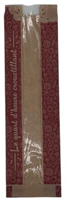 1000 sacs sandwich en papier kraft brun avec fenêtre 10+4x36 cm – Écologiques, résistants et élégants, parfaits pour boulangeries et sandwicheries