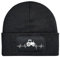 NIMAMA Mütze Beanie Heartbeat Traktor Wintermütze Statement Spruch Print Geschenk Unisex Strickmütze für Herren & Damen - Schwarz