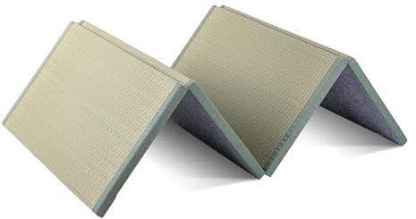 Japanese Traditional Tatami Mat, Faltbare Futon Matratze, Rutschfeste Teppichauflage, 4 Falten, Feste Und Bequeme Bodenmatratze Für Wohnzimmer, Schlafen, Meditation, Yoga, Zen,(Size:75 x 3.5 x 200 cm)