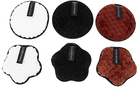 CRILSTYLEO 6St Doppelseitiges Wattepad zum Abschminken Schminkschwämme für das Gesicht Schwämme zum Reinigen makeup remover poren reinigung werkzeug Reinigungspuff für die Gesichtshaut