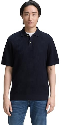 TOM TAILOR Herren Strickpullover mit Polokragen