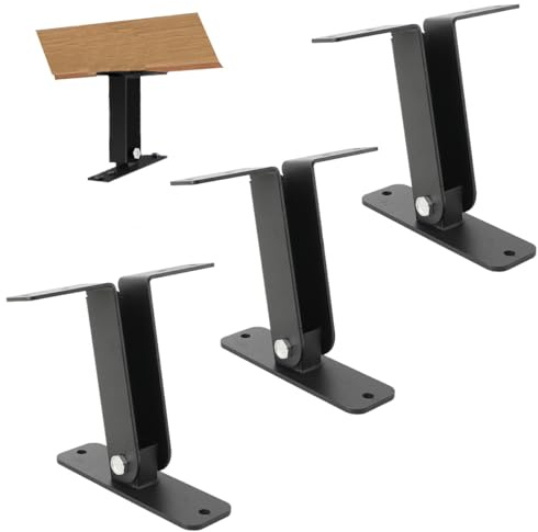 SOFEDY 3 Pcs Roof Riser Brackets Kit 4“x 4 Pergola Roof Riser Beam Bracket Adjustable Black Metal Roof Riser Beam Bracket for Roof Pergola Gazebo Patio Cover