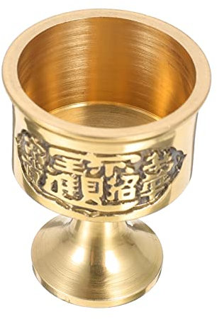 TOPBATHY 1Stk Gottes Weinbecher Kupferbecher Kommunionskelch Goldener Kelch Buddhismus buddismus trinkbecher Trinklernbecher Verheißungsvoller Wasserbecher buddhistische Wasserschale