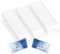 BENECREAT 60pcs 40x18mm Acrylic Table Nameplate, L-Shaped Clear Name Plates Tent Acrylic Name Plate Display for Office Business Conference Meetingroom Student School Classroom