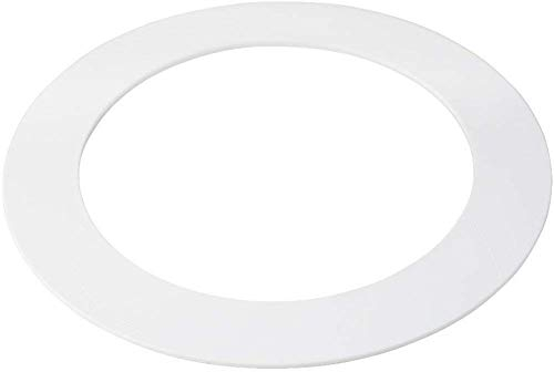Weiß Kunststoff Goofy Trim Ring für 20,3 cm Einbauleuchte können, plastik, weiß, Pack of 25