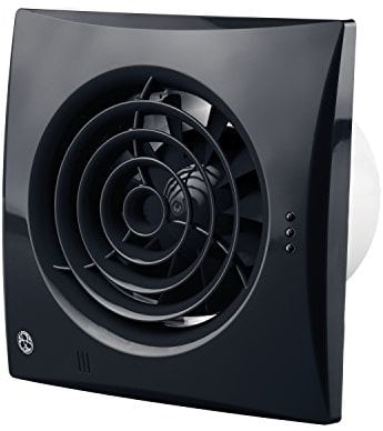 Blauberg UK Black Blauberg Quiet Extractor Fan Timer-100mm, 7.5 W, 240 V, Calm 100 T