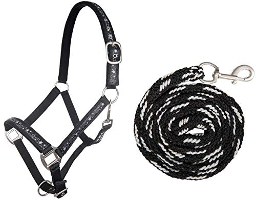 HKM 10025 Halfterset Sternchen, Halfter und Strick, Karabiner, Pony Shetty VB WB