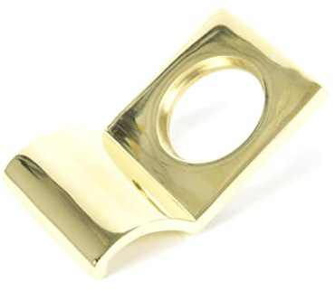 From The Anvil Polished Brass Rim Cylinder Pull