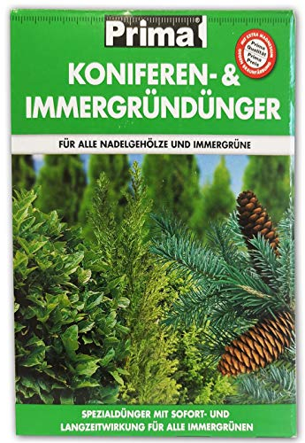 PRIMA Koniferen- & Immergründünger, NPK-Dünger 7+4+7, organisch-mineralisch kombiniert, 2,5 kg