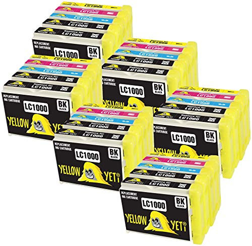 YELLOW YETI Ersatz für Brother LC1000 30 Druckerpatronen kompatibel für Brother DCP-130C DCP-135C DCP-150C DCP-330C DCP-350C DCP-357C DCP-540CN DCP-560CN DCP-770CW MFC-235C MFC-465CN FAX-2840