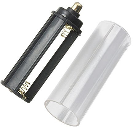 Huante New 1PCS 18650 Battery Tube + 1PCS AAA Battery Holder for Flashlight Torch Lamp