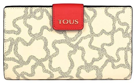 TOUS Damen M. Flat K Icon Geldbörse Multi-beige Reisezubehör-Brieftasche