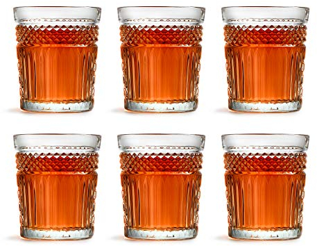 Verre à eau Radiant de Libbey - 355 ml / 35,5 cl - 6 unités - design vintage - vont au lave-vaisselle – qualité supérieure