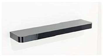 HOMION Floating Narrow Shelf Wall Storage Shelves Bookshelf Holds up to 5 kg, 80 x 14.5 x 3.8 cm MDF White, Black, Grey in Matt and Oak Effect Trent (Black)
