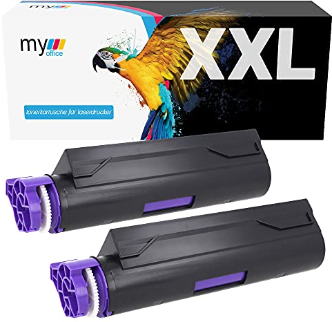 MYOFFICE 2X 45807106 Tonerkartusche für Oki B412 B432 B512 MB472 MB492 MB562 Kompatibel 45807106 Schwarz Drucker 7000 Seiten 2er Pack