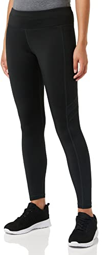 Reebok Damen Wor Mesh Tight Leggings, Night Black, S