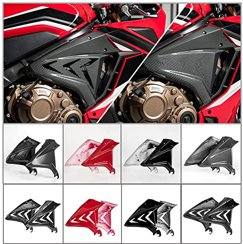 Motorradteile für CBR650R, Oberrahmen Karosserie Seitenabdeckung Infill Trim Panel Guard Verkleidung Verkleidungsschutz Dekorationssatz für CBR 650 R CBR 650R 2019 2020 2021(Hohler Stil-Matt-schwarz)